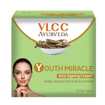 VLCC Ayurveda Youth Miracle Anti Ageing Cream 50 gm - Dark Circle & Wrinkle Busters