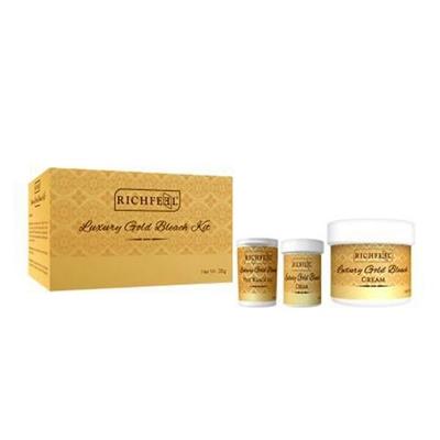 Richfeel Luxury Gold Bleach Kit (Pack of 2 x 28 gm) - Facial Kits