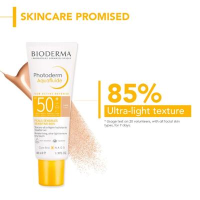 Bioderma Photoderm Max Aquafluide SPF 50+ Claire - Light Shade 40 ml (N) - Face Sunscreen
