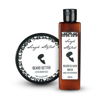 Singh Styled Beard Setter & Beard Wash 200 gm + 200 ml - Beard Wash