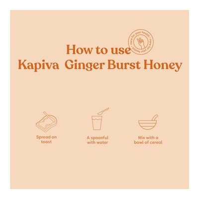 Kapiva Ginger Burst Honey 250 gm - Cough & Cold (Ayush)