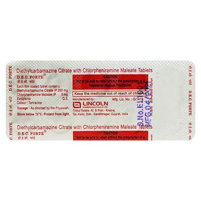 DEC Forte Tablet 10'S - Parasitic Worms-Ant