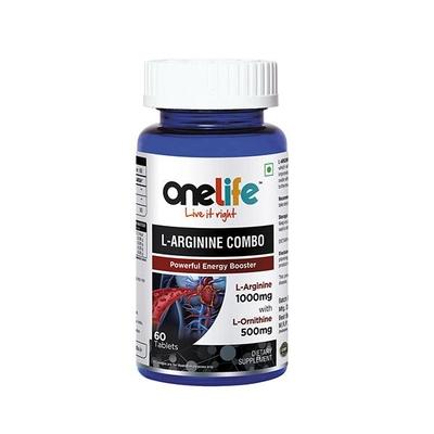 Onelife L-Arginine Combo (Powerful Energy Booster) Tablet 60's - Amino Acids