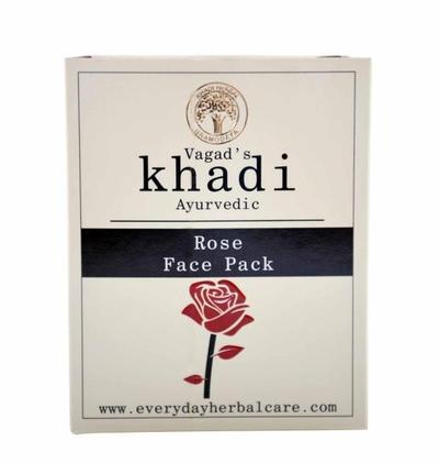 Vagad's Khadi Herbal Face Pack - Rose 100 gm - Face Packs