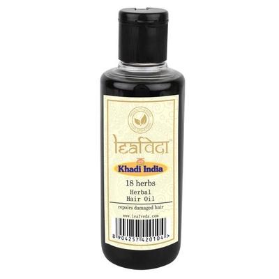 Khadi Leafveda Hair Oil - 18 Herbs 210 ml - Hair Oils