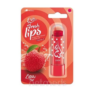 Eva Fresh lips Moisturizing Lip Balm - Litchi 4.5 gm - Lip Balms