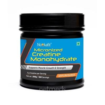 Novkafit Micronized Creatine Monohydrate Powder Unflavoured 300 gm - Workout Essentials