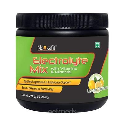 Novkafit Electrolyte Powder Mix with Vitamins & Minerals Lemon Flavour 270 gm - Multi-Vitamins