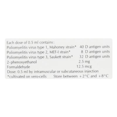 POLIOVAC Prefilled Syringe 0.5ml - Vaccines