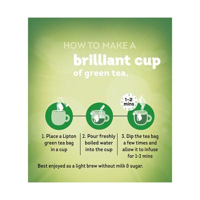 Lipton Lemon Zest Green Tea Bags 25's - Teas