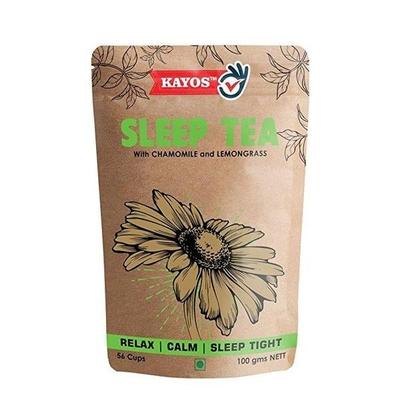 Kayos Sleep Tea (Promotes Healthy Sleep, Calm & Relax) Leaves 100 gm - Teas