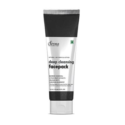 Sirona Deep Cleansing Face Pack - Bamboo Charcoal 125 gm - Face Packs