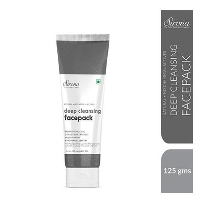 Sirona Deep Cleansing Face Pack - Bamboo Charcoal 125 gm - Face Packs