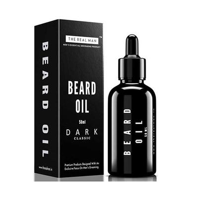 The Real Man Beard & Moustache Oil & Conditioner - Dark Classic 50 ml - Beard Oil