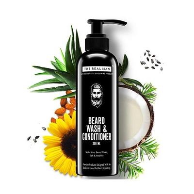 The Real Man Beard Wash & Conditioner 200 ml - Beard Wash