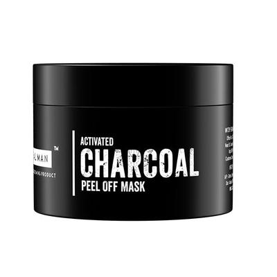 The Real Man Black Head Remover & Deep Skin Cleansing Charcoal Peel Off Mask 50 gm - Masks & Peels