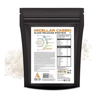 AS-IT-IS Nutrition Micellar Casein (Slow Release Protein) Powder 1 kg - Workout Essentials