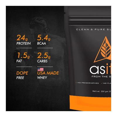AS-IT-IS Nutrition Whey Protein Concentrate Powder - Unflavored Powder 250 gm - Whey Proteins