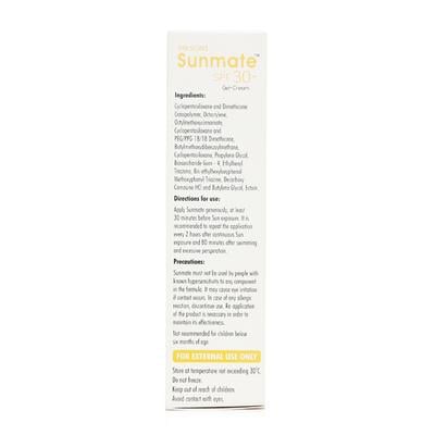 Sunmate Spf 30+ GEL Cream 30gm - Sunscreen Preparations-Emo