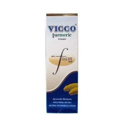 Vicco Turmeric Cream with Foam Base Face Wash 70 gm - Face Wash & Cleansers