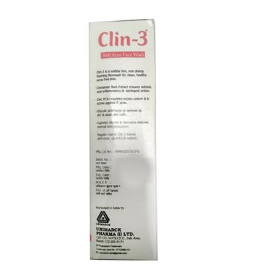 Clin 3 Face Wash 60ml - Dry Skin-Oth