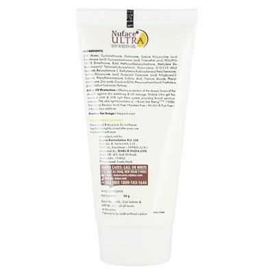 NUFACE ULTRA SUNSCREEN PA+++ SPF40+ Gel 50gm - Sunscreen Preparations-Emo