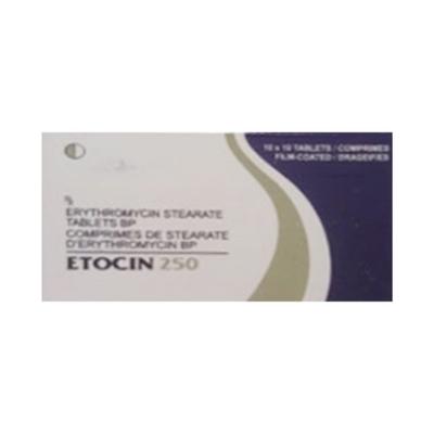 ETOCIN 250mg Tablet 10's - Bacterial Infections-Mac