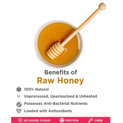 True Elements Raw Honey 350 gm - Honey