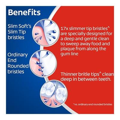 Colgate SlimSoft Toothbrush - Soft (Pack of 3) - Toothbrushes