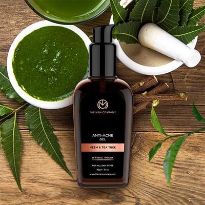 The Man Company Anti-Acne Gel - Neem & Tea Tree 90 gm - Face Creams