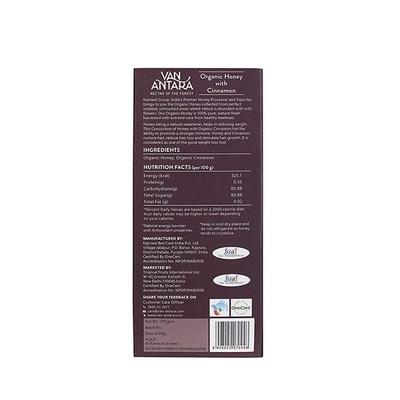 Vanantara Organic Honey with Cinnamon 375 gm - Honey