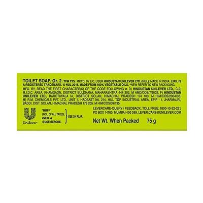 Liril Lemon & Tea Tree Oil Soap 75 gm - Soaps