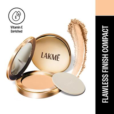 Lakme 9to5 Powerplay Matte Compact, Oil Control Formula, With Vitamin E, Melon, 9 gm - Compact Powder