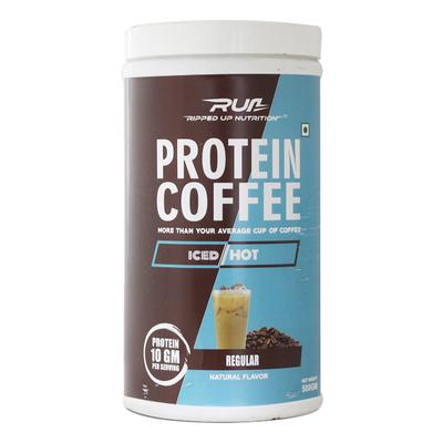 Ripped Up Nutrition Protein Coffee Powder - Regular 500 gm - Workout Essentials