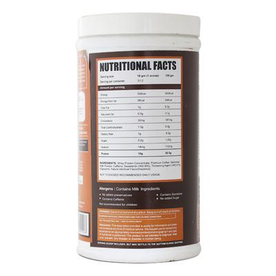 Ripped Up Nutrition Protein Coffee Powder - Hazelnut Flavour 500 gm - Workout Essentials