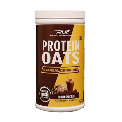 Ripped Up Nutrition Protein Oats - Chocolate Flavour 500 gm - Workout Essentials