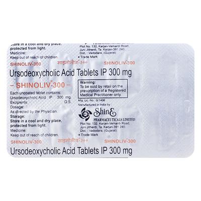 SHINOLIV 300mg Tablet 10's - Liver Disease