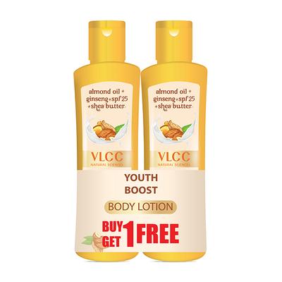 VLCC Youth Boost Body Lotion SPF 25 PA+++ 100 ml (Buy 1 Get 1) - Night Cream