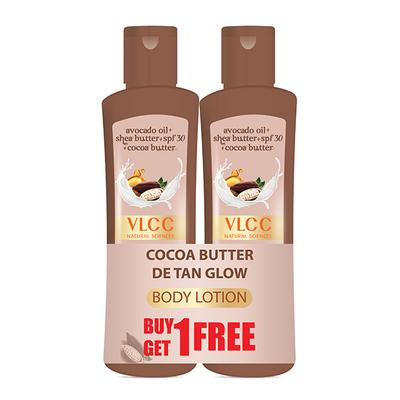 VLCC Cocoa Butter Detan Glow Body Lotion SPF 30 PA+++ 100 ml (Buy 1 Get 1) - Night Cream