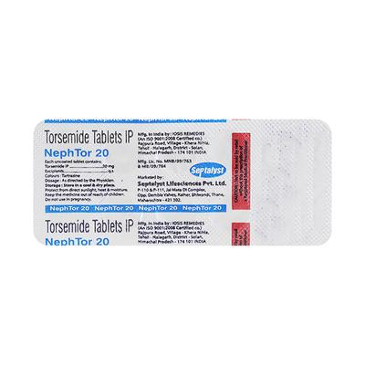 NEPHTOR 20mg Tablet 10's - Hypertension-Diu