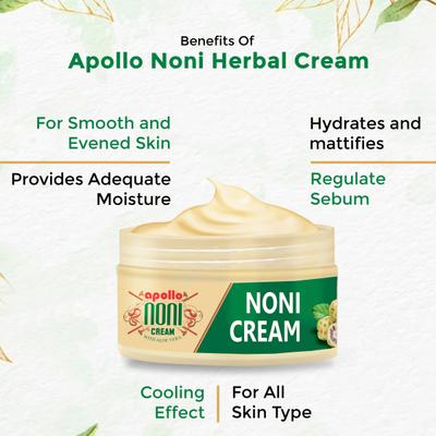 Apollo Noni with Aloevera Natural Skin Enhancer Cream 100 gm - Face Creams