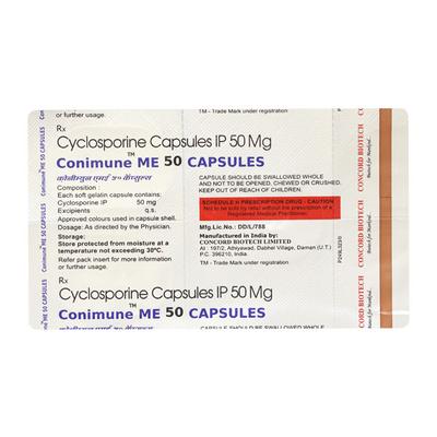 CONIMUNE ME 50mg Capsule 5's - Auto Immune Disease-Imm