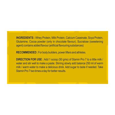 Stamin Pro 7 Protein Mix - Chocolate Flavour 1 kg - Workout Essentials