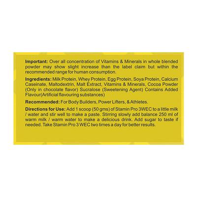 Stamin Pro 3 WEC Protein Mix - Chocolate Flavour 5 kg - Workout Essentials