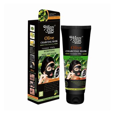 Moon Star Olive Charcoal Mask 120 ml - Masks & Peels