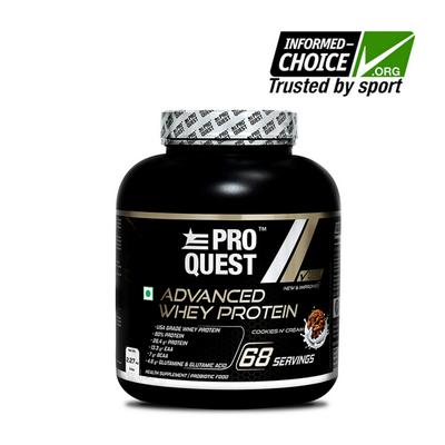 Proquest Advanced Whey Protein Powder - Cookies N Cream Flavour 2.27 kg - Whey Proteins