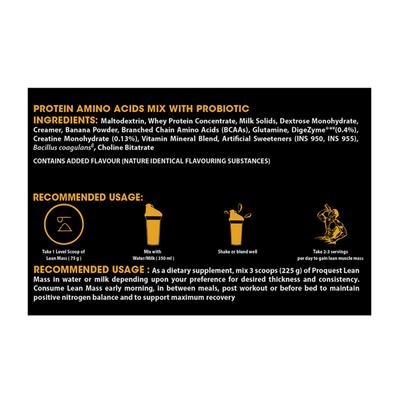 Proquest Lean Mass Powder - Banana Flavour 5 kg - Weight Loss