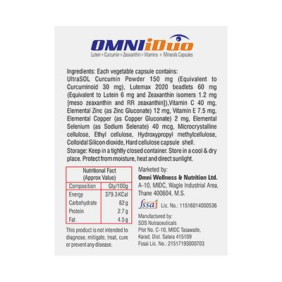 OMNIiDuo for Eyes Veg Capsule 30's - General Health