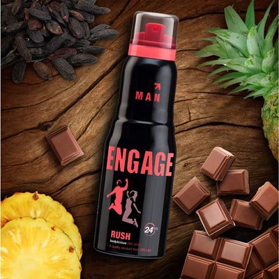 Engage Man Rush Deo Spray 165 ml - Men Deodorants/Roll-Ons