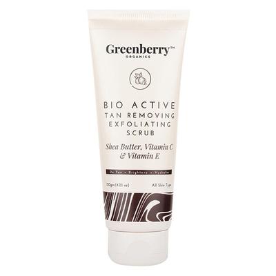 Greenberry Organics Bio Active Tan Removing Exfoliating Scrub 120 gm - Face Scrubs